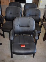 5 Lowback Armchairs (Black)