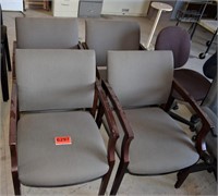 4 Lowback Armchairs (Gray)