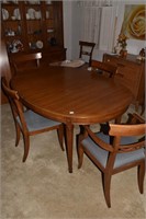 DINING TABLE 60" X 40" W - 2 20" LEAVES AND 5