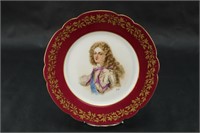 Sevres-Style "Duc de Bourgogue" Portrait Plate
