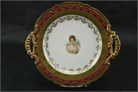 Vintage Two-Handled Portrait Platter