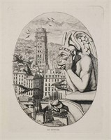 Charles Meryon, Le Stryge, Etching