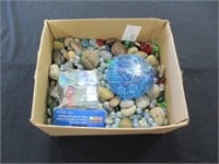 Assorted Glass Rocks and River Stones
