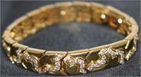 18KT YELLOW GOLD BRACELET SET WITH 140 SMALL