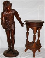 19TH CENTURY CARVED WOODEN ITALIAN STATUE