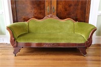 Victorian Settee, Carved