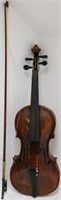 18TH OR 19TH CENTURY VIOLIN WITH PAPER LABEL