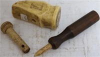 3 PIECE 19TH CENTURY WHALEBONE LOT TO INCLUDE: