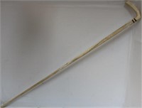 19TH CENTURY SAILOR MADE WALKING STICK, CARVED