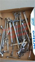 Box of misc closed end wrench