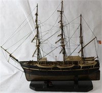 EARLY 20TH CENTURY HANDMADE WOODEN SHIP MODEL OF