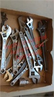 Box of misc crescent wrench