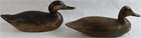 TWO WOODEN DECOYS TO INCLUDE A MASON PREMIER