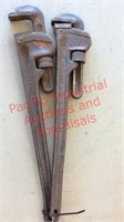 (2) Ridgid pipe wrench