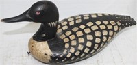 MID-20TH CENTURY SPOTTED DUCK DECOY, SIGNED RDP
