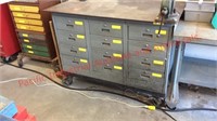 Starred 3 1/2in. vise and Steel  top cabinet