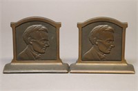 Abraham Lincoln, Heavy Bronze Bookends