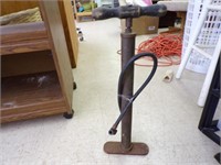 Vintage Bicycle Pump,Brass W/Wooden Handle