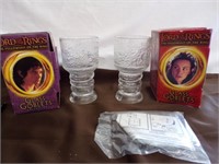 Lord Of The Rings Glass Goblets Lights Up