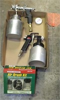 CENTRAL PNEUMATIC AIR BRUSH KIT, CANISTERS