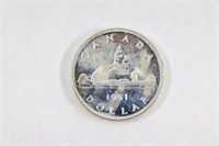 1951 Canadian One Dollar Silver Coin