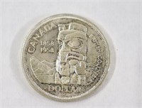 1858 - 1958 Canadian Silver Dollar Coin