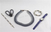 Costume Jewelry Multi Strand Beads, Bracelet