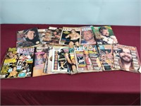 Magazines including Wrestling Illustrated,