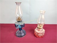 (2) oil lamps