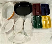 10 Pieces of Colored Cookware
