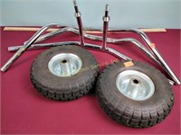 Nylon tube tires, metal bars