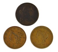 3 Large Cent Types