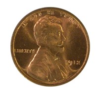 Red Obverse Choice 1912 Lincoln Cent