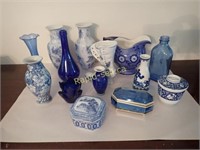 Blue Glass and Blue Porcelain