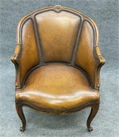 Theodore Alexander French Provincial Leather Chair