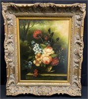 Signed Muller Oil Painting In Ornate Frame