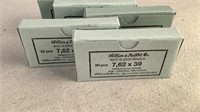 (100) Sellier & Bellot 7.62x39 FMJ Ammo