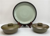 Heath Ceramics Charger Plate & 2pc Covered Dishes