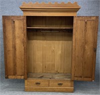 =Antique Amoire Cabinet w/ Drawers