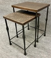 Pair of Metal Nesting Tables