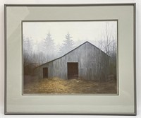 Old Tobacco Barn Framed Art Print