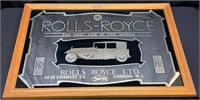 Mirrored Rolls Royce Sign