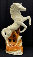Large Hand Painted Ceramic Horse Statue