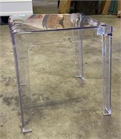 Clear Plastic Stools, set of 4