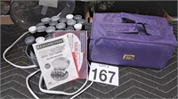New Purple travel Beauty bag New Remington careset