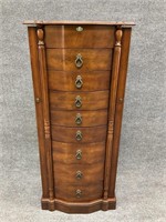Freestanding Wooden Jewelry Armoire