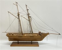 Wooden Ship Model Built by Wm. "Bill" Naumann