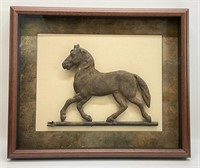 Horse Statue Shadowbox Art