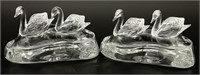 2 Sets Crystal "The Enchanted Swans" by Lenox