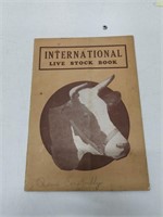 1920's international cattle book & live stock